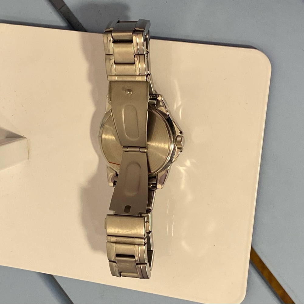Caravelle by Bulova Men’s Quartz Watch Day Date Stainless Steel - Picture 5 of 6